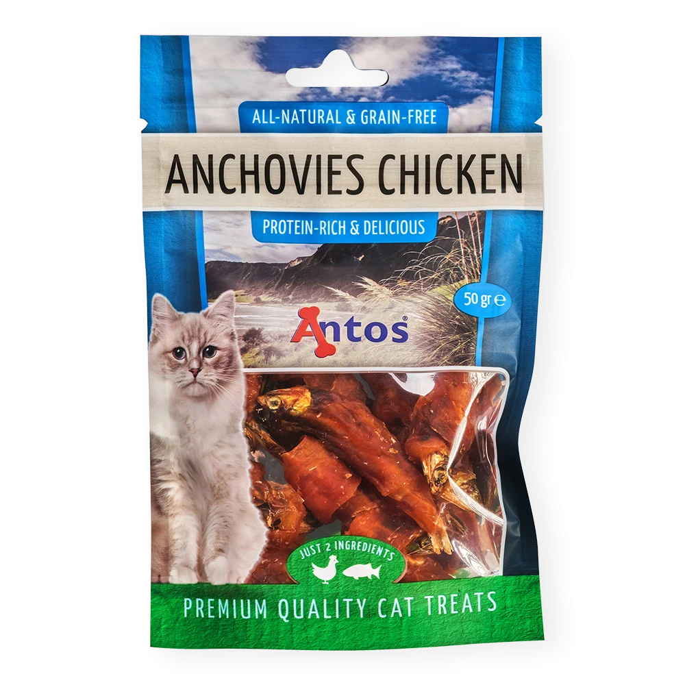 Cat Treats Ansjovis&Kip 50 gr