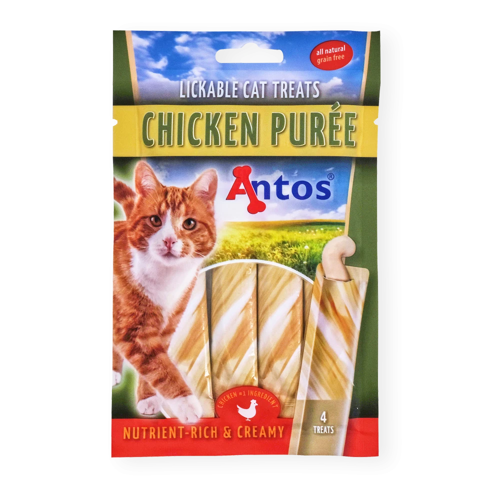 Cat Treats Purée Kip 4 stuks