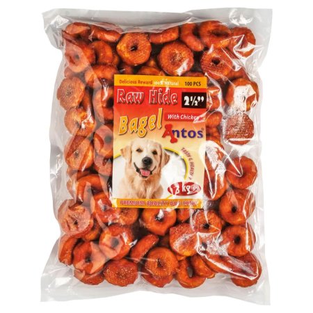 Raw Hide White + Chicken Bagel 2½" 100 stuks